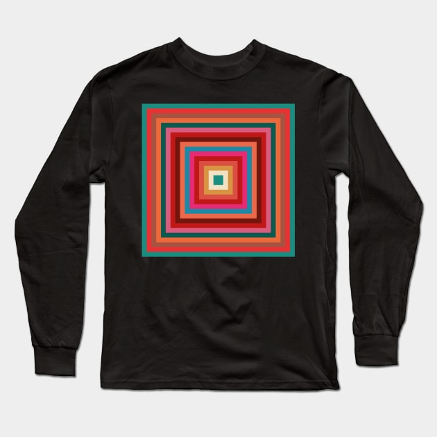 Op Art Squares #4 Long Sleeve T-Shirt by n23tees